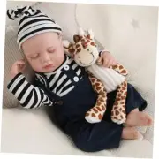 Lifelike Reborn Baby Dolls, 18-Inch Soft Body Real Life Sleeping Baby Boy,