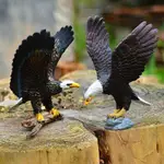 老鷹白頭鷹雪鷹仿真動物模型玩偶野生動物飛禽鳥塑膠擺件兒童玩具EAGLE, WHITE HEADED EAGLE, SNO