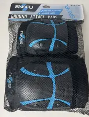 NEW SNAFU Ground Attack Pads Hard Shell Protection Knee And Elbow BMX Bicycle