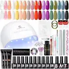 Gel Nail Polish Kit with UV Nail Lamp Poly Gel Nail Kit Manicure Gel Builders