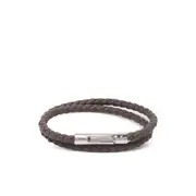 [Tod's] Tod's Braided Wrap Bracelet ONE SIZE BROWN