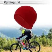 Cycling Hat Keep Warm Red 29x21cm Polar Fleece Fabric 1 Pcs