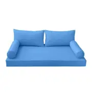 *COVER ONLY*-Style 2 Daybed Mattress Bolster Pillow Covers Piped Trim Twin-AD102