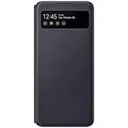 Samsung Galaxy A42 Smart S View Wallet Cover - Black