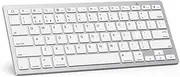 OMOTON Ultra-Slim Bluetooth Wireless Keyboard, White