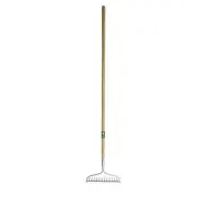 Unbranded Landscaping Rakes 4"Hx13.5"Wx4"D Long Handle Wood In Stainless Steel