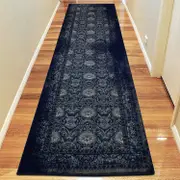 Lava Magma Navy Runner Rug