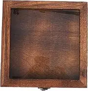 GARVALON Elegant Specimen Display Case Wood Acrylic Insect Display Holder Storage Box