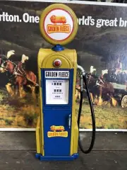 Golden Fleece Tin Toy Petrol Bowser Pump Retro