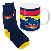 Adelaide Crows AFL Mug and Socks Set