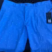 Walter Hagen Birdie print Daybreak blue golf shorts 42