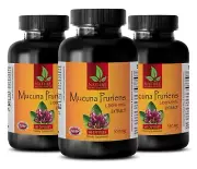 Dopamine seratonin - MUCUNA PRURIENS 99% Extract - brain supplement - 3 Bottles