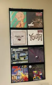 Vinyl Record Wall Mount Display Frame Practical Album 8 Storage 12" Collection