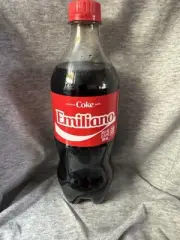 Share a Coke with Emiliano 2025 Personalized Gift Coca~Cola Bottle 20oz