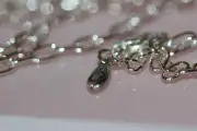 NIB PANDORA SILVER CHAIN OVAL LINK NECKLACE 590141-60 RETIRED RARE HINGED BOX