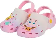 [Pokémon] Girls Pokemon Clogs + Charms Kids Sandals Pikachu Eevee Ponyta Jigglepuff Sliders Holiday Beach Shoes