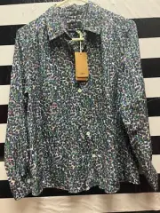 Women NWT "A.P.C. Sutten" long sleeve, button up blouse. Size 36 ( With Flaw )