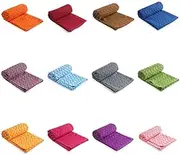 zolyet Yoga Mat Towel Fitn Mat Yoga et Cushion Towel PVC Plum Blossom Yoga Towel Grey