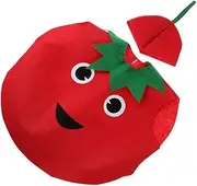 [Eigell] Assorted Vegetables Costume Set Fabric Outfit Pineapple Grape Tomato, Tomato, as described