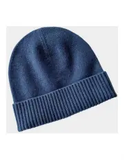[Heirloom Cashmere] Cashmere Beanie in Indigo