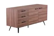 VI Reyes MDF Top Metal Leg 2 Door 3 Drawer Sideboard