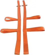 WZZHHJ 5T polyurethane protective glass lifting belt | High-strength polyester fiber core, cut-resistant and wear-resistant outer layer, uniform force | Suitable for curtain wall/window lifting (2.6m)