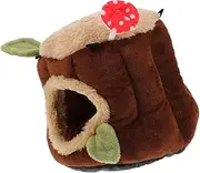 Happyyami Warm Hamster Hut Cozy Nest for Small Pets for Winter Comfort Hamster Accessory for Dwarf Rabbits