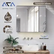 Hand Wave Motion Sensor LED Light Magnifying Mirror Wall Cabinet Storage PICK UP