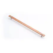 Lenah 416mm Cabinet Handle, Tasmanian Oak &amp; Polished Chrome Face Caps