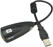 Gyorwst External USB Sound Card Wired Recording Sound Card 7.1 Adapter 5HV2 3D Audio Headset Microphone