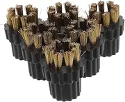 POPETPOP 6 Pack Steam Cleaner Brush Heads Replacement M8 Brush Set for Window Tile Scrubbing Soft Hard Surface Cleaners
