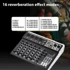 Audio Mixer 6-Channel Mixing Console 48V Phantom Power For Home Studio Recor NOW