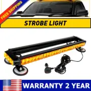 54 Emergency LED Light Bar Strobe Warning Light Amber/White FOR ATV POC RZR SUV
