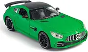 Scale Finished Model Car 1:24 Scale for Mercedes Benz GT AMG Alloy Car Model Simulation Diecast Miniature Vehicle Souvenir Die-cast Vehicle(Green)