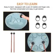 Tongue Drum 8 Note Ethereal Sanskrit Hand Pan Percussion Instrument Mo HR6
