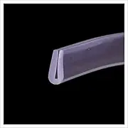 Draught excluder Tape U Srubber Channel Length 2M Transparent Edge Trim Rubber Weather Stripping Seal Suitable for The Edge of Kitchen Table/8Mm * 7Mm(10Mm*4Mm)