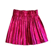 Lola + The Boys Foil Pleated Skirt in Pink at Nordstrom, Size 12