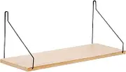 Floating Bathroom Shelves, Rustic Solid Wood Floating Shelf for Plant, No Drill Storage Rack with 5Kg Weight Capacity for Pictures Collectibles Ornaments