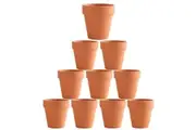 10x 5cm Flower Pot Pots Clay Ceramic Plant Drain Hole Succulent Cactus Nursery Planter
