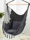 Hammock Chair 43x31 inch Hanging Rope Swing Chair For Indoor Outdoor max 100kg