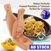 2 In 1 Wooden Tostonera Plantain Press Banana Smasher Maker for Fried PlantaiNJ