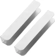 DONFAMDS 2pcs Baby Gate Baseboard Spacer U-Shaped Plastic Groove Fittings for Enhanced Safety Gate Stability