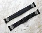 US Army Engraved Black St Steel Band Strap for Fitbit Ionic Smartwatch -US1