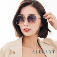 在飛比找森森購物網優惠-【ALEGANT】輕時尚漸層仲夏漸層藍粉果凍透視金屬鏡框設計