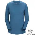 【ARCTERYX 始祖鳥】女款 彈性長袖圓領防曬快乾排汗衣 LANA (美利奴羊毛混紡) 戶外運動T恤_30800