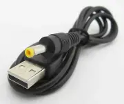 50pcs Male Power Charge Cable for PSP 80cm USB Male to 4.0 x 1.7mm 4.0x1.7