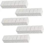 5Pcs Boxes Weekly Mini Pill Boxes with Braille Days Compartments Portable Organizer Case for Travel and Daily Medication Management White
