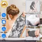 Shower Back Scrub Cloth Bath Towel Body Brush Strip Scrubber Skin Exfoliating