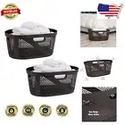Lightweight 40L Clothes Hamper Set with Handles - Durable & Ventilated Wash Bins