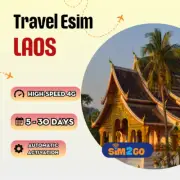 Travel eSIM for Laos 7 to 30 Days Highspeed 4G Data Unlimited 3G Call &SMS